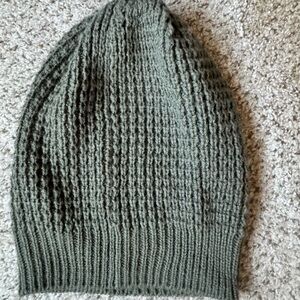 Olive Green Knit Beanie